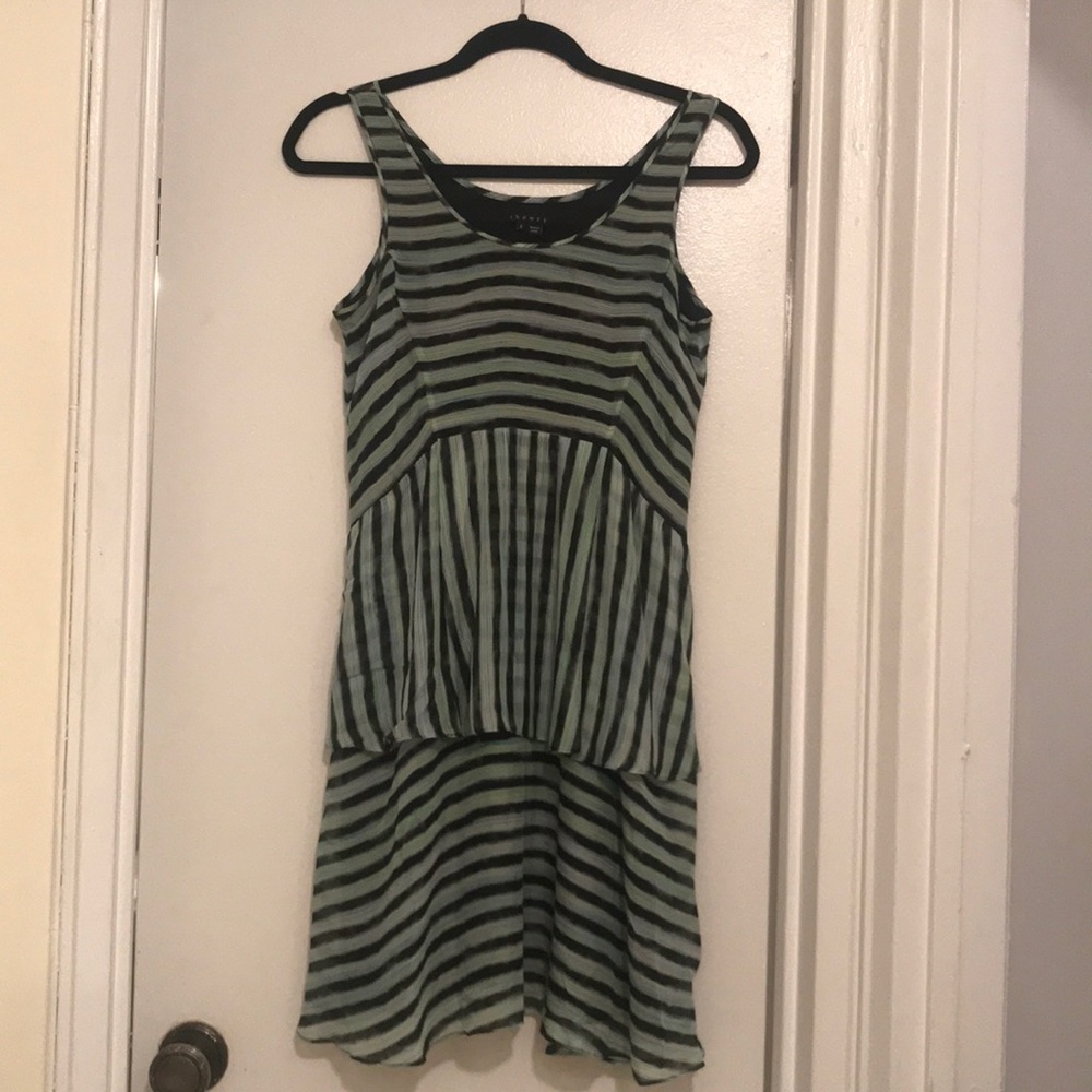 Theory silk stripe dress, size 2